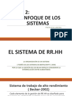 El Sistema de Rr.hh y Los Subsistemas Que Lo Componen