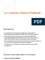 Croissance Staturo-Pondérale
