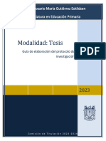 Guia para La Elaboración Del Protocolo de Tesis 2023