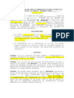 Acuerdo Transacción Terminación de Mutuo Acuerdo Del Contrato Individual de Trabajo