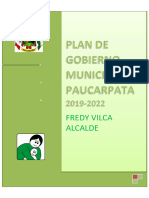 Plan de Gobierno de Fredy Vilca Huaracallo