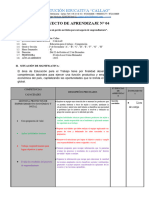 Proyecto de Aprendizaje Iv Bimestre - 2° - Evelyn Cerna Hernandez