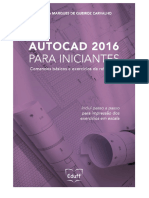 AutoCAD 2016 para Iniciantes: Comandos Básicos e Exercícios de Referência