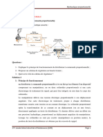 L3 GIM - TD 7 Hydraulique Proportionnelle