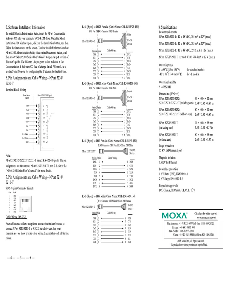Moxa NPort 5232 Manual | PDF