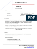 Informe J-501 FABRICACION E INSTALACION DE CANALETAS TECHO COMPRESOR AIRE, GRUPO ELECTROGENO Y ALMACEN MARKETING