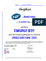 Certificat TDR Fimurex BTP