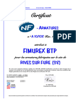 Certificat Tdr Fimurex Btp