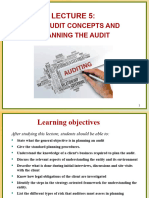 Lecture 5 - Main Audit Concepts and Planning The Audit