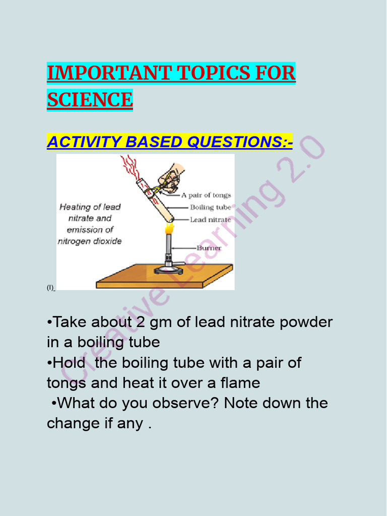 Key Science Topics and Reactions | PDF | Stoma | Voltage