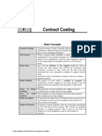 Contract Costing BCom VI Sem