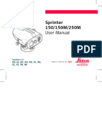 Sprinter 150m User Manual