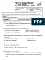 PLAN DE MEJORAMIENTO - EVALUACIÓN IP - Matemática - 6°