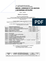 BTSHOTRES - Etude Economique Juridique Et de Gestion de L Entreprise Hoteliere - 2000 - MERCA
