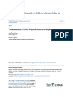 The Prevention of Child Physical Abuse and Neglect