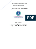 Bài giảng môn Luật Môi Trường