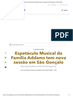Espetáculo Musical da Família Addams tem nova sessão em São Gonçalo _ O São Gonçalo