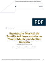 Espetáculo Musical Da Família Addams Estreia No Teatro Municipal de São Gonçalo - O São Gonçalo