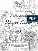 16 Libro para Colorear de Dibujos Kawaii