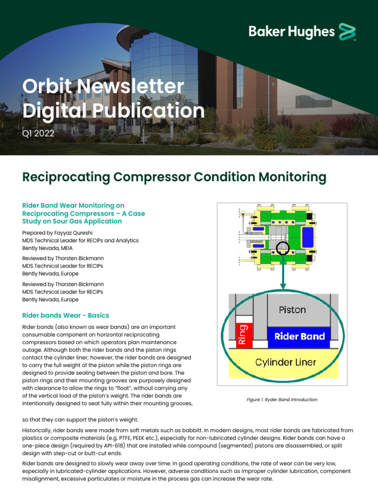 Rider Band Wear in Reciprocating Compressors | PDF | Piston | Wear