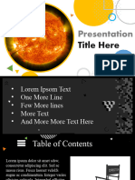093 Sun-Atmosphere-And-Solar-Flares Presentation Template by MyFreePPT