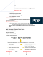 Resumos Analise Financeira de Projetos