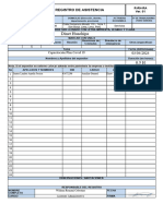 Registro de Asistencia Plan Covid