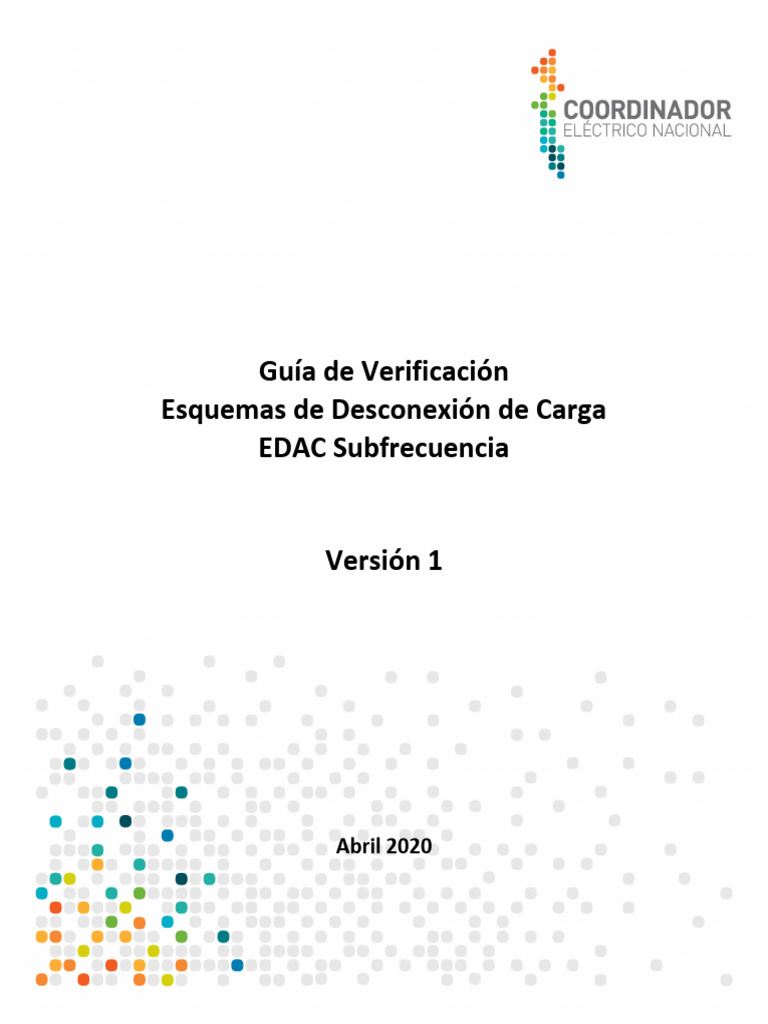 Guía de Verificación EDAC Subfrecuencia | PDF | Relé | Frecuencia