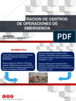 Administracion de Centros de Operaciones de Emergencia: Expositor