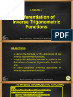 Lesson 9 Differentiation of Inverse Trigonometric Functions(1)(1)