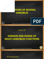Lesson 24-Domain and Range of Multi-Variable Functions N