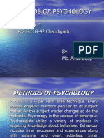 Methods of Psychology Final Bajaj