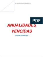 Anualidad Vencida Matemática Financiera