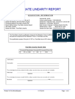 Flow Rate Linearity Report