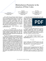 Paper - 2011 - Designs of Bhattacharyya Parameter in The Construction of Polar Codes - Shengmei Zhao