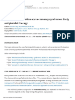 Acute non-ST-elevation acute coronary syndromes: Early antiplatelet therapy (UPTODATE)