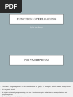 Function Overloading