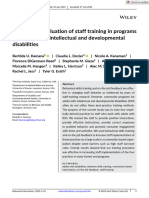 Behavioral Interventions - 2023 - Kamana - Large‐scale evaluation of staff training in programs for adults with