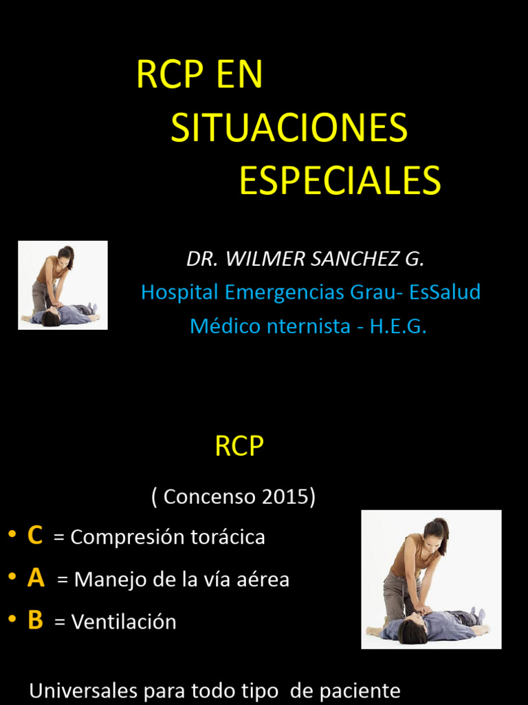 3.- RCP SITUACION ESPECIAL | PDF | Reanimación cardiopulmonar ...