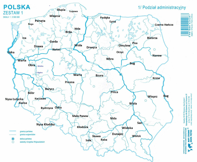 Mapa Konturowa Z Rzekami świata rzeki polski mapa konturowa | PDF