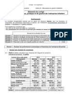 Corrige - BTSHOTRES - Etude Economique Juridique Et de Gestion de L Entreprise Hoteliere - 2015 - MERCA