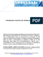 Convenção Coletiva de Trabalho 2015 - 2016 Sindinstal - Sintel