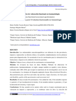 Cuestionarios valoración en traumatologia