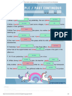 Past Simple Vs Past Continuous Interactive Worksheet For M.3 - Live Worksheets