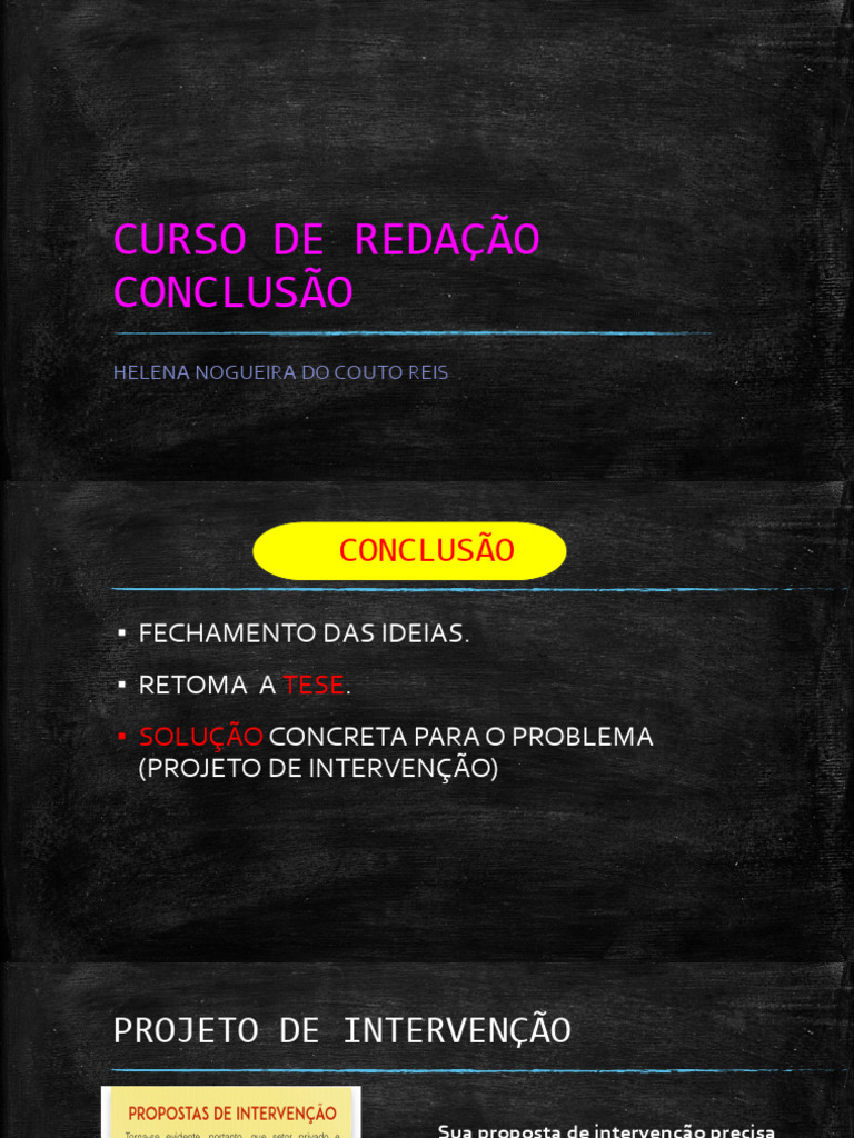 Estrutura da Conclusão em Redações | PDF | Internet