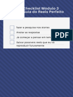 3 Módulo Checklist  