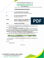 Informe N°008 - Requerimiento de Camioneta para Obra