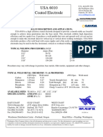 USA 6010 Coated Electrode: Alloy Description and Application