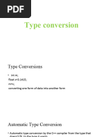 Type Conversion