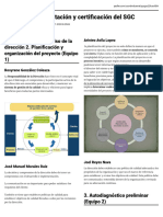 Proceso de implantación de un SGC